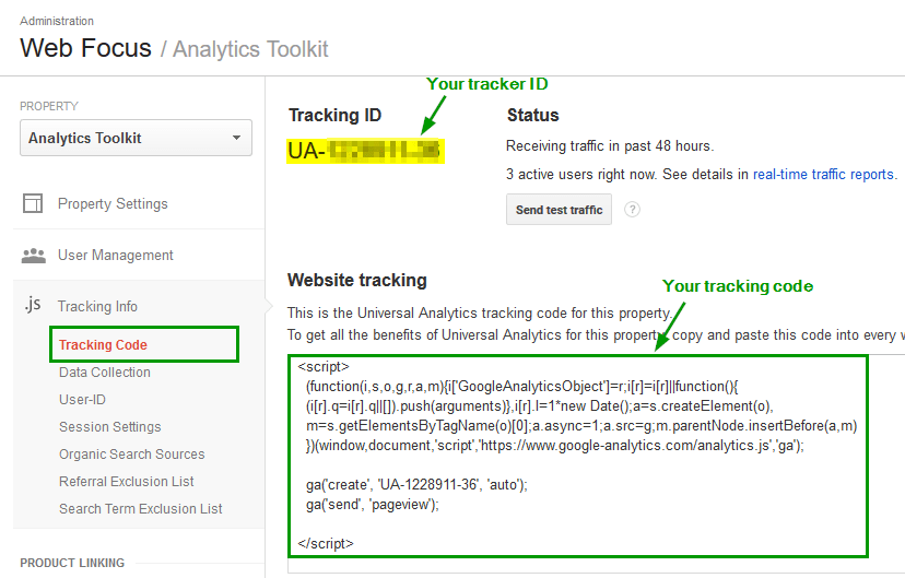tracking code | DigiDir